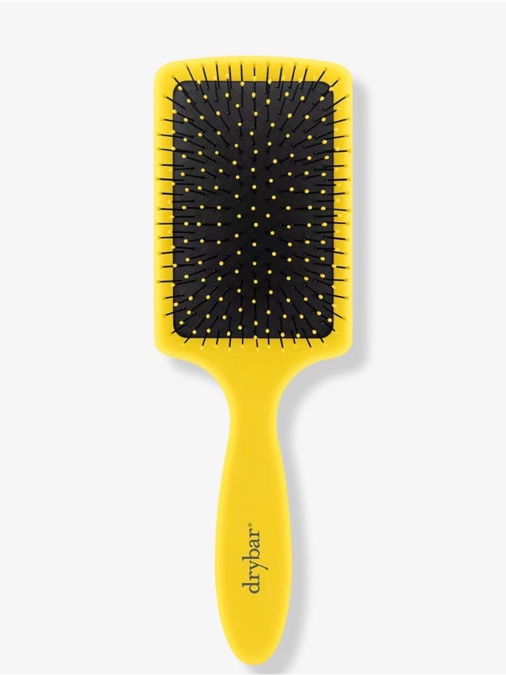 Drybar Yellow and Black Lemon Bar Paddle Brush